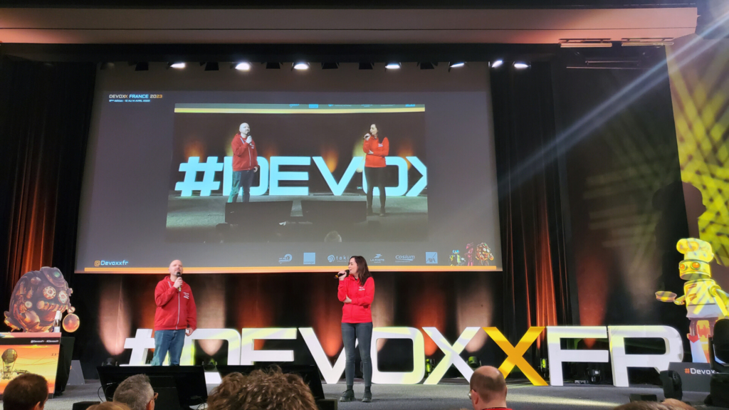 Scène principale lors du lancement du Devoxx 2023
